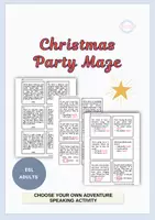 Vista previa - Juegos / Gamificación - Christmas Party Maze: Speaking Activity for Adults & Teens - Portada