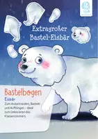 Vorschau - Mal- und Bastelvorlagen - Bastelbogen: Extragroßer "Eisbär" - Deckblatt
