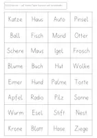 Vorschau - Arbeitsblätter - Fasching - Konfettiwörter Lesen, Schreiben und Ausmalen - Seite 3