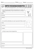 Vorschau - Arbeitsblätter - Eduki Vertretung Mathe Klasse 3 - Seite 3