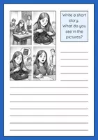Aperçu - Affichage - Histoires illustrées Inspiration pour l'écriture Adultes (anglais) - Page 1