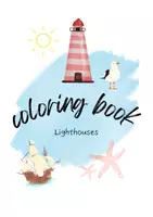 Aperçu - Cliparts/Visuels - Livre de coloriage Phares Coloriages pour se détendre - Page de couverture