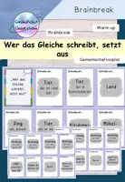 Vorschau - Spiele - Wer das Gleiche schreibt, setzt aus - Deckblatt