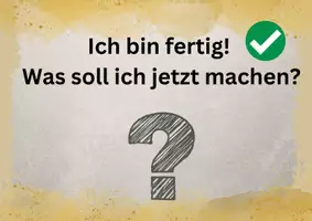 Vorschau - Poster - Ich bin fertig! – Was soll ich jetzt machen? | Klassenorganisation & Selbstständigkeit - Seite 1