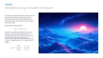 Vorschau - Präsentationen/Tafelbilder - Abstände im Raum | Präsentation Analytische Geometrie Mathematik Sek II - Seite 3