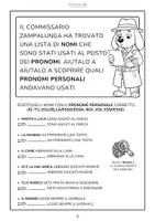 anteprima - Esercizi - Il Commissario Zampalunga - I Pronomi - Pagina 3