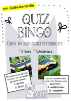 Vorschau - Stationenlernen - Bundle: Quizbingo (Biologie 5/6) - Seite 1