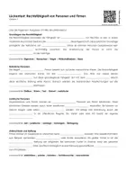 Vorschau - Arbeitsblätter - Rechtsfähigkeit von Personen und Firmen - Seite 1
