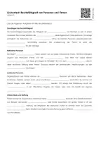 Vorschau - Arbeitsblätter - Rechtsfähigkeit von Personen und Firmen - Seite 3