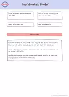 Vista previa - Juegos / Gamificación - Coordinates Finder: ESL Fun Activity for Primary - página 1