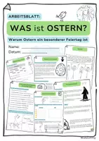 Vorschau - Arbeitsblätter - WAS ist OSTERN? Der Feiertag kindsgerecht erklärt - Deckblatt