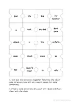 Vista previa - Juegos / Gamificación - Colourful Sentences: Building Sentences Primary Activity - página 3