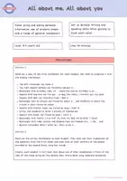 Vista previa - Juegos / Gamificación - All about me, All about you: Back to School Primary - página 1