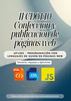 Vista previa - Unidades / Secuencias / Situaciones de Aprendizaje - UF1305 – Programación con lenguajes de guion en páginas web - Portada