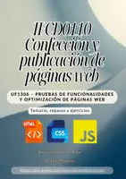 Vista previa - Unidades / Secuencias / Situaciones de Aprendizaje - UF1306 – Pruebas de funcionalidades y optimización de webs - Portada