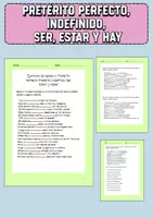 Vista previa - Unidades / Secuencias / Situaciones de Aprendizaje - Repaso pretérito perfecto, indefinido, ser estar hay -ELE - página 1