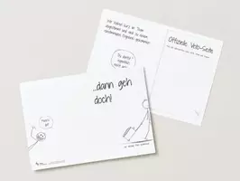 Vorschau - Anderer Materialtyp - Abschiedskarte: "...dann geh doch!" Lehrer, Erzieher - Deckblatt
