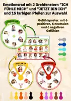 Vorschau - Arbeitsblätter - Emotionen verstehen: Gefühle-Poster & Karten im Mädchen-Design (Bundle für Kindergarten, Vorschule & Schule) - Seite 3
