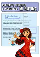 Vista previa - Unidades / Secuencias / Situaciones de Aprendizaje - Mi rutina diaria y el fin de semana pasado activities - ELE - Portada