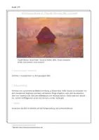 Vorschau - Arbeitsblätter - #7 AB Impressionismus Analyse Monet - Deckblatt
