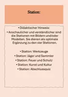 Vorschau - Stationenlernen - Stationsarbeit zur Altsteinzeit - Seite 1