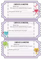 Vista previa - Hojas de trabajo - CARTA DE LA AMISTAD - Portada