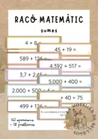 Vista previa - Refuerzo / NEE / Materiales de apoyo - Racó matemàtic - 180 sumes autocorrectives - Portada