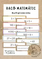 Vista previa - Refuerzo / NEE / Materiales de apoyo - Racó matemàtic - 180 multiplicacions autocorrectives - Portada
