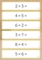 Vista previa - Refuerzo / NEE / Materiales de apoyo - Racó matemàtic - 180 multiplicacions autocorrectives - página 3