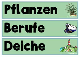 Vorschau - Stationenlernen - An der Küste - Zusatzmaterial, Reihentransparenz & Deko - Seite 2