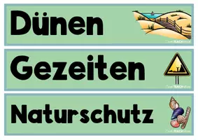 Vorschau - Stationenlernen - An der Küste - Zusatzmaterial, Reihentransparenz & Deko - Seite 3
