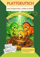 Vorschau - Mal- und Bastelvorlagen - Düt Fröhjohr finnt de Dinos en Schatt - Deckblatt