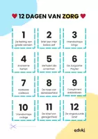 Voorbeeld - 12 DAGEN VAN ZORG - 12 activiteiten 💛 - Voorblad