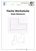 Vorschau - Arbeitsblätter - TZ - Flache Werkstücke - Stufen skizzieren - Deckblatt