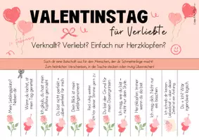 Vorschau - Mal- und Bastelvorlagen - Valentinstag 💕 | Abreißzettel | Botschaften to Go | SMV-Aktion | Sekundarstufe - Seite 3