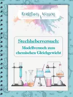 Vorschau - Arbeitsblätter - Stechheber Versuch - Modellversuch zum chemischen Gleichgewicht - Deckblatt