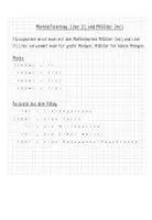 Vorschau - Arbeitsblätter - Merkhefteintrag - Liter und Milliliter - Seite 1