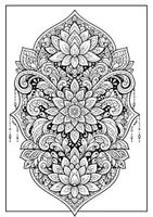 Vorschau - Mal- und Bastelvorlagen - Karneval und Fasching Mandala Ausmabild - Seite 2