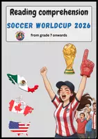 Vorschau - Stundenentwürfe - Soccer Worldcup 2026 - Reading Comprehension (9-10) - Deckblatt