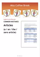Vorschau - Arbeitsblätter - Common Mistakes - Articles - Deckblatt