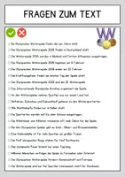 Vorschau - Arbeitsblätter - Die Olympischen Winterspiele - Lesetext mit Fragen + Lösung - Seite 2