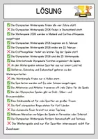 Vorschau - Arbeitsblätter - Die Olympischen Winterspiele - Lesetext mit Fragen + Lösung - Seite 3