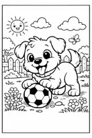 Vorschau - Arbeitsblätter - Hund - Ausmalbild - Deckblatt