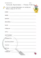 Vorschau - Arbeitsblätter - LRS ABs - Fehlende Buchstaben & Wortgrenzen (Frühling & Ostern) - Seite 1