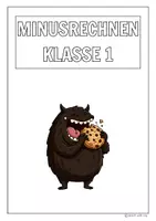 Vorschau - Arbeitsblätter - Minusrechnen - Arbeitsblätter Klasse 1 (ZR 20) - Deckblatt