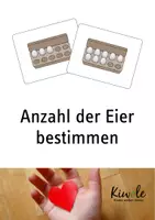 Vorschau - Bildkarten - Die Anzahl bestimmen – Wir zählen die Eier im Eierkarton! - Deckblatt
