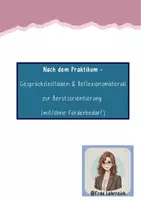 Vorschau - Arbeitsblätter - Nach dem Praktikum - Gesprächsleitfaden & Reflexionsmaterial zur Berufsorientierung (mit/ ohne Förderbedarf) - Deckblatt
