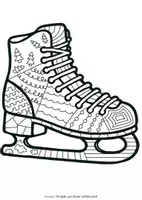 Vorschau - Mal- und Bastelvorlagen - Schlittschuh Würfeln und Malen | Kunst im Winter - Seite 3