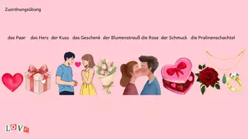 Vorschau - Arbeitsblätter - der Valentinstag Arbeitsblätter mit Lösungsschlüssel A2-B1 - Seite 3