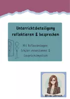 Vorschau - Arbeitsblätter - Unerrichtsbeteiligung reflektieren - Gesprächsimpulse & Reflexionsbogen - Deckblatt